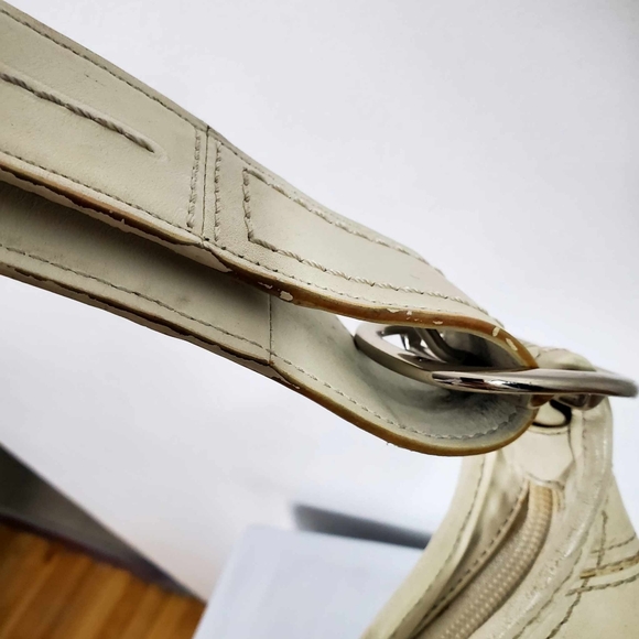 Coach Signature C blue canvas leather shoulder bag with bucket trim - Picture 6 of 15